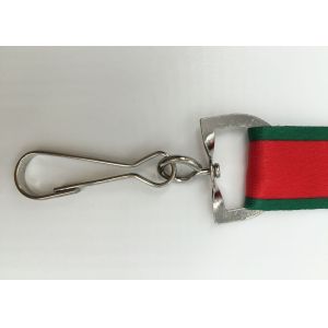 Eco - Friendly Polyester Material Dye Sublimation Lanyards With Metal Hook