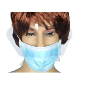 Anti Bacteria Nonwoven Disposable Dust Mask With A Clear Plastic Eye Shield