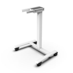 Rolling Standing Desk Powered By Battery Pack Middle Mounted