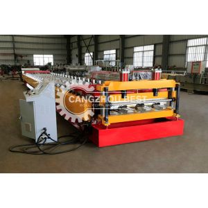 Customized Sheet Metal Floor Deck Roll Forming Machine Controled By PLC System