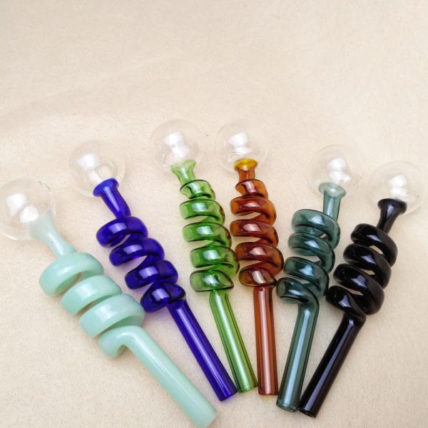 14cm Length 30mm Diameter Ball Balancer Perc Glass Water Pipe Lightweight