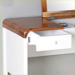 E1 MDF Fashion Style Solid Wood 102*52*75cm Mirrored Dressing Table Set