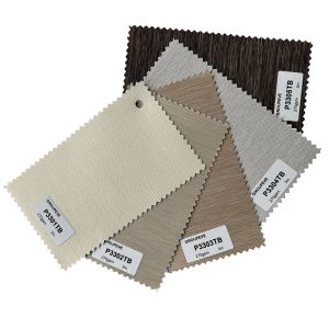 High Quality Pull Down 100% Polyester Textured Blackout Roller Blinds Fabrics