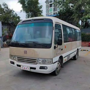 China 27 Seats JMC Used Mini Coach  LHD Used Shuttle Buses With Diesel Fuel on sale
