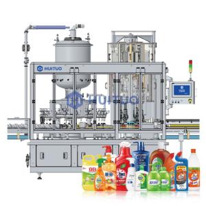 Cheap Huituo rotary liquid bottle filling and chuck capping machine monoblock designed to simplify your bottling line for sale