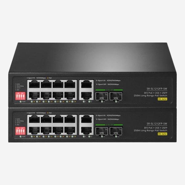 110W PoE Power 10 Port Unmanaged Ethernet Switch with 100M/1000M Support and