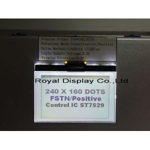 3.3V Power Supply Graphic LCD Module With ST7586S White LED Backlight