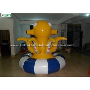 Custom Shape Octopus Inflatable Water Toys Spinner Trampoline