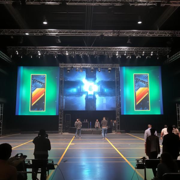 Quality Concert Indoor Stage LED Screen Rental HDMI / DVI / VGA Inputs wholesale
