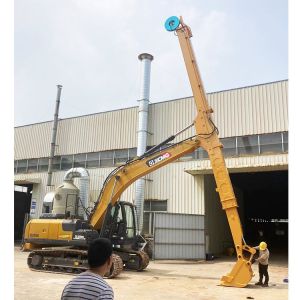 Double Reinforcing Excavator Telescopic Boom Wear Resistant 12 - 25m For SK250