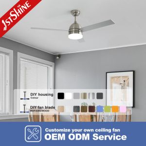 Adjustable Light Quiet Motor LED Ceiling Fan With 3 MDF Blade
