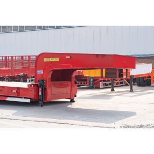 4-line 8-axle Low-bed Semi-trailer For Transporting Construction Machinery