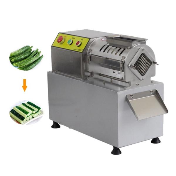 Quality Small french fries cutting machine price/ carrot cucumber Pusher strip cutting machine wholesale