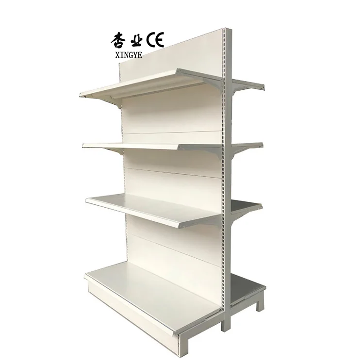 Factory Customized Color Size Adjustable Double Side Retail Department Store Shelving White Heavy Duty Display Shelf