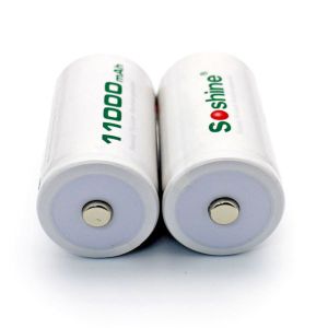 Soshine D/R20 Size Rechargeable Batteries NiMH 11000mAh