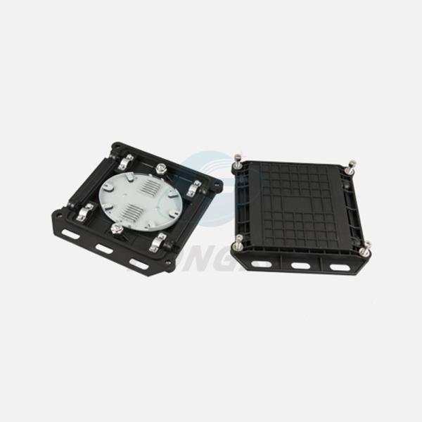 Square Fiber Optic Cable Box 1 Inlet 1 Outlet Junction Box