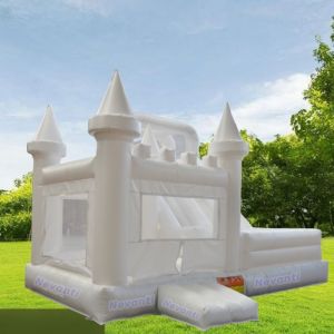 PVC Private Label White Bouncy Castle with Free Shipping and Accessory Packing