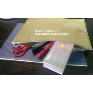 File Packing Bag With Zipper Zipper File Bag PVC Document Plastic Bag,Zipper