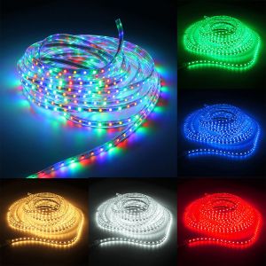 Cheap Super bright 5M 5050 3528 144leds/m DC12V Flexible Single Color RGB waterproof led strip light for Outdoor and Indoor for sale