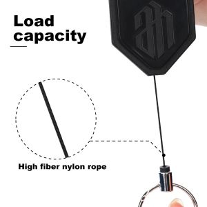 Deyi Badge Reel Fishing 2-Pack Locking Retractable Keychain Heavy Duty Badge