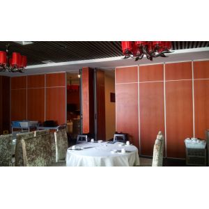 Top Hanging MDF Operable Partition Wall Systems / Classroom Acoustic Movable