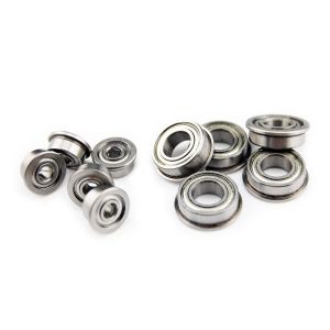 Chrome Steel Flange Deep Groove Ball Bearing 4x7x8.2x2.5mm F74ZZ
