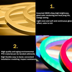 Super Brightness Led Ultra Thin Neon Flex Rope Light Waterproof Resistant