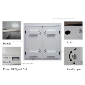 P10 HD Outdoor Fixed LED Display For Shopping Mall 7000-7500Nits Brightness