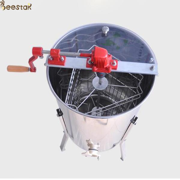 Quality Dadant Size 3 Frames 304 SS Manual Honey Extractor With Brake Function wholesale