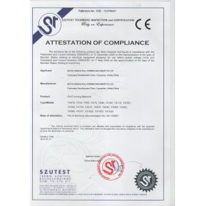 Xinghe Roll Forming Machinery Co.,Ltd Certifications