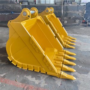 Q355B MN400 heavy Duty Rock Bucket , Excavator Rock Digging Bucket with