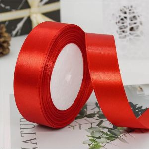 Polyester Satin Ribbon Roll in Solid Color for Sustainable Gift Wrapping