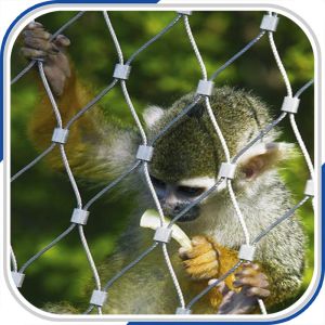Customized light weight inox cable wire zoo mesh
