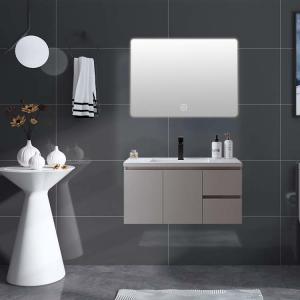 China Modern Ceramic Bathroom Vanity Bathroom Vanity Mirror Cabinet With Lights on sale