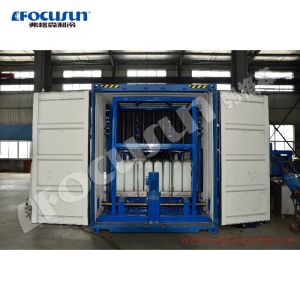 10 tons per day Containerized direct cooling Block ice makers with Bitzer