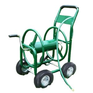 Portable Green Metal Garden Watering Tools for House Reel Cart Customer Favorit
