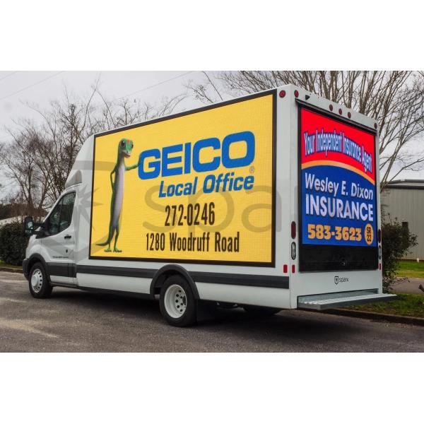 P5 Outdoor LED Display Screen Wall Truck LED Mobile Billboard Trailer AC220V