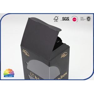 Gold Stamping Folding Carton Box With Visible PET Window Patched