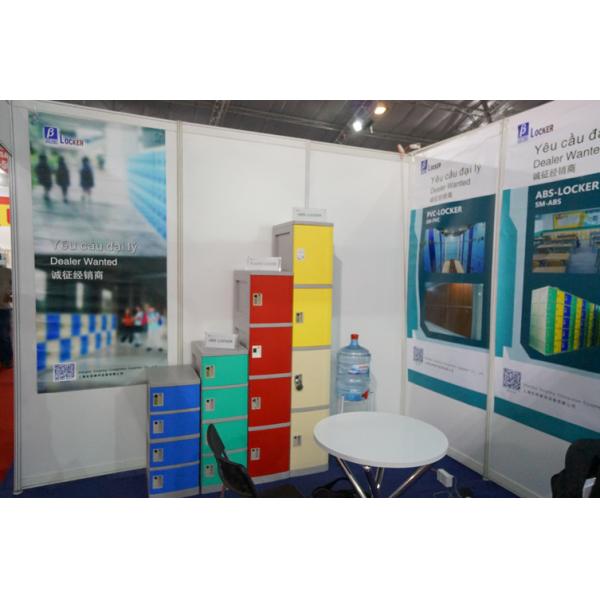 Quality Clover Keyless Lock ABS Plastic Lockers 5 Comparts 1 Column For Swimming Pool wholesale