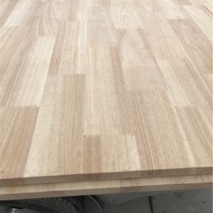 Cheap Solid Rubber Wood Finger-Jointed Board for UV Tabletop 8mm-40mm Thickness 100-1220mm Width for sale