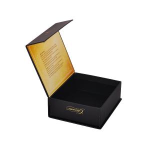 China Black Hard Cardboard Wig Box Magnetic CMYK Printing Multipurpose on sale