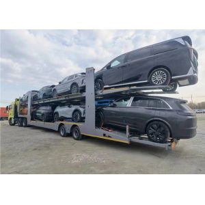 28T Loading Weight 3 Axles Vehicle Transport Vehicle Carrier Truck Semi Trailer