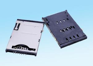Cheap 7 Pin SIM Card Socket Connector With CD Detect Foot In Small Mobile Phone for sale