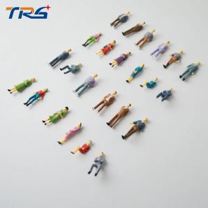 1:50 ABS plastic scale model painted figures 3.6cm for model building materials