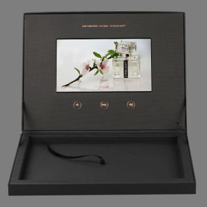 Double Decker LCD Screen Video Gift Box 7 inch for packaging 512MB Memory