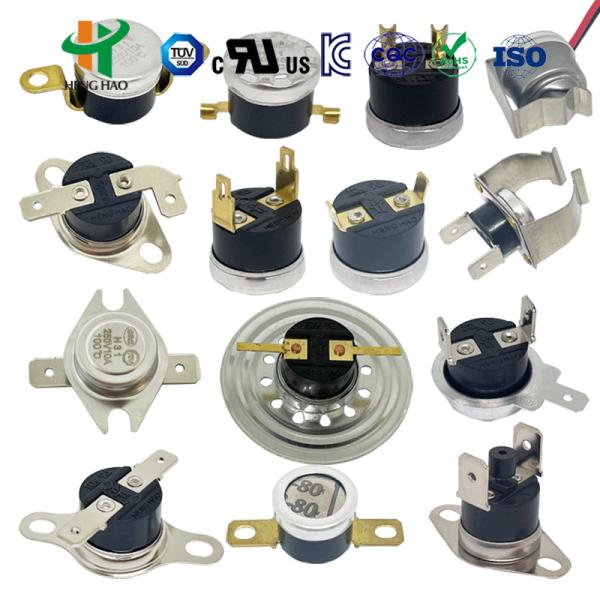 Quality KSD301 Temperature Switch with Normally Closed or Open Contacts Auto or Manual Reset and Metal Case wholesale