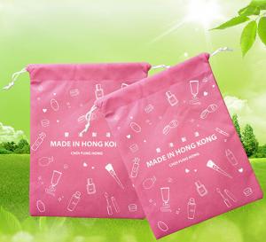 China Advertising Promotional Gift Bags , 210D Polyester Drawstring Bag on sale