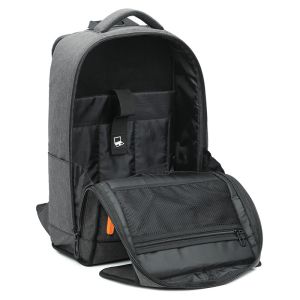 Retro Style Arcuate Shoulder Strap Large Capacity Backpack 17 Inch