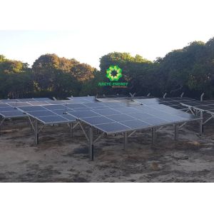 Economical Solar Ground Mount System Pile - Driven Solar Racking Rails