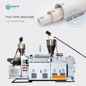 110kW Power Sino-HS 3 Layer PVC Pipe Making Machine / HDPE Pipe Machine / PPR